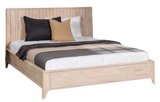 Furniture of America® Gervais White Wash Queen Panel Bed-0