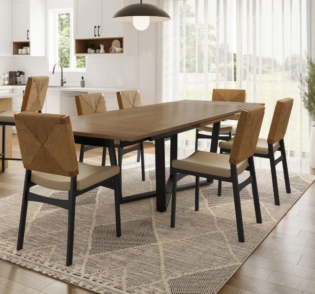 Amisco Customizable Charlie Rectangular Dining Table-1