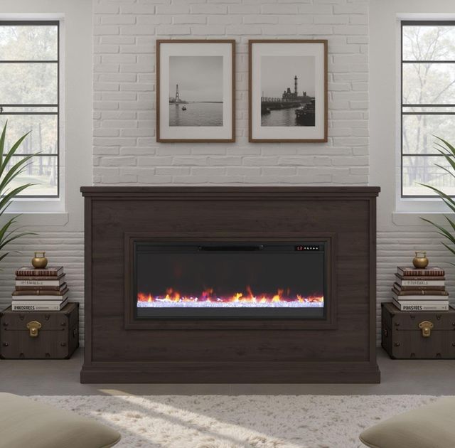 Legends Home Real Cozy Sonoma Java Fireplace Mantel-1