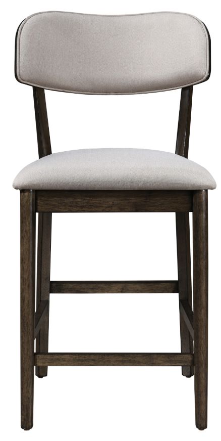 New Classic® Home Furnishings Rex Beige/Walnut Counter Stool-2