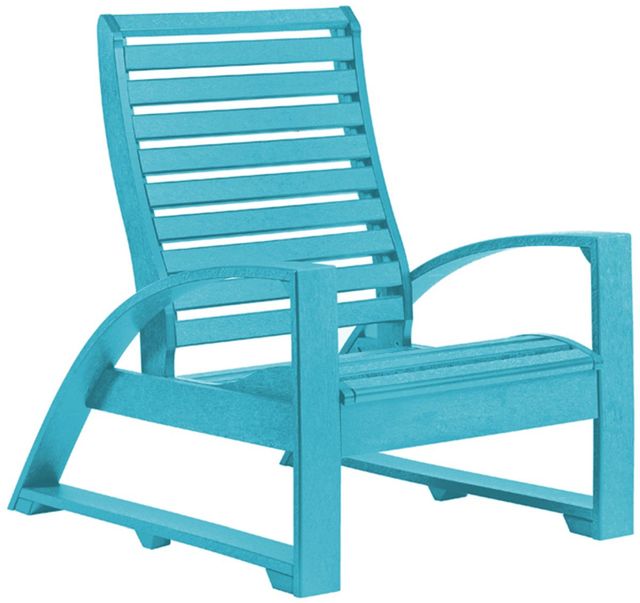 C R Plastics St. Tropez Turquoise Lounge Chair-0