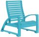 C R Plastics St. Tropez Turquoise Lounge Chair-0