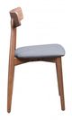 Zuo® Newman Walnut/Gray Dining Chair-1