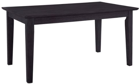 HH2 Home Kirkwood Matte Black Rectangle Dining Table