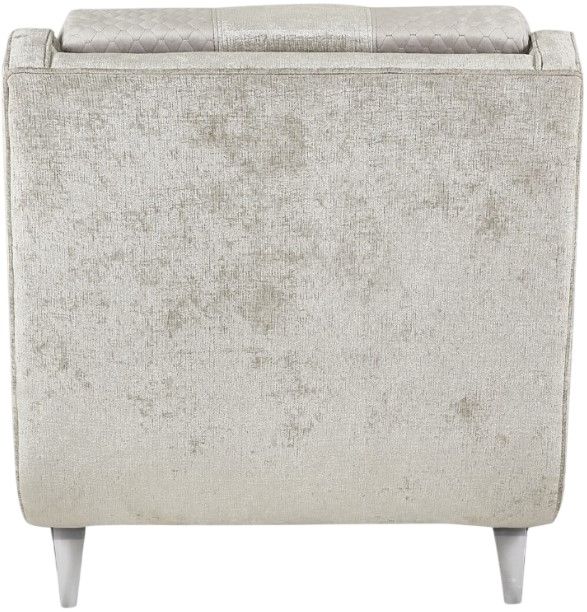 Michael Amini® Lanna Silver Mist/Storm Armless Chaise-3