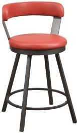 Mazin Furniture Appert Red 24 Inch Counter Side Dining Chair-1