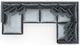 Jackson Furniture Remington 5-Piece Slate U-Shape Sectional-5