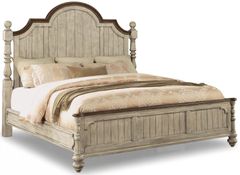 Flexsteel® Plymouth® Whitewash Queen Poster Footboard