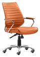 Zuo® Enterprise Orange Low Back Office Chair-0
