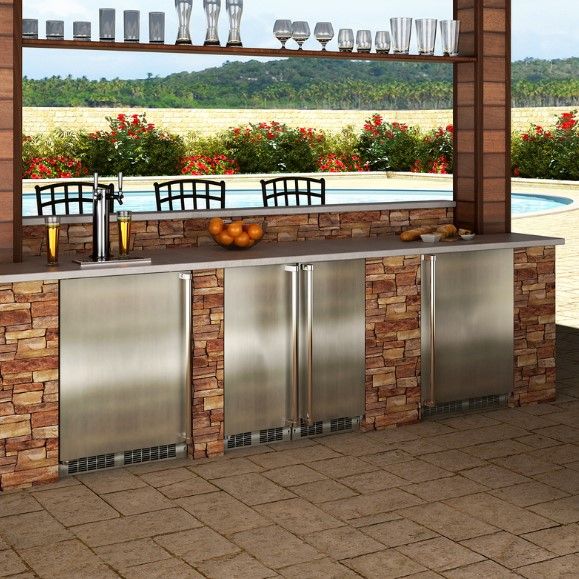 Marvel 5.7 Cu. Ft..Ft. Stainless Steel Outdoor Kegerator-2