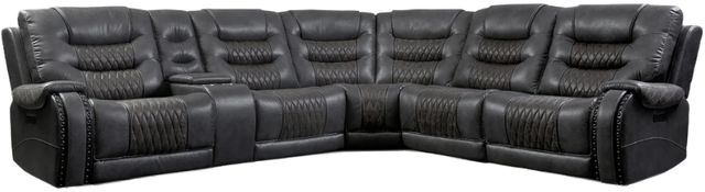 Parker House® Outlaw 6-Piece Stallion Power Reclining Sectional with Power Headrest-0
