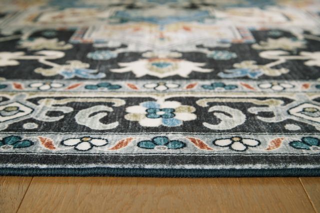 Signature Design by Ashley® Leningston Black/Blue/Cream 8'x10' Area Rug-2