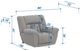 Catnapper® Sentinel Taupe Manual Rocker Recliner-3