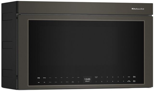 KitchenAid® 1.1 Cu. Ft. Black Ore Over The Range Microwave-4