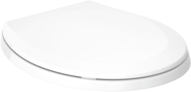 KOHLER® Lustra™ White Quick-Release™ Round-Front Toilet Seat-0