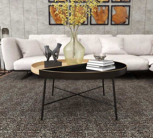 Deco Marche Black Two-Toned Coffee Table-4