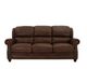 Soft Line 7863 Chocolate All Leather Sofa-1