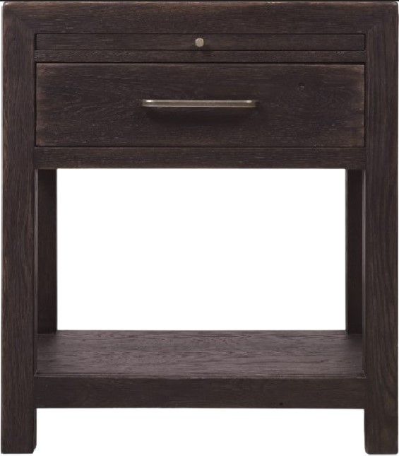 Hooker® Furniture Driftwood Burnt Timber 1-Drawer Nightstand-1