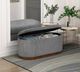 Homelegance® Nell Gray Lift-Top Storage Bench-1
