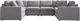 Signature Design by Ashley® Modmax 6-Piece Granite U-Shape Sectional-0