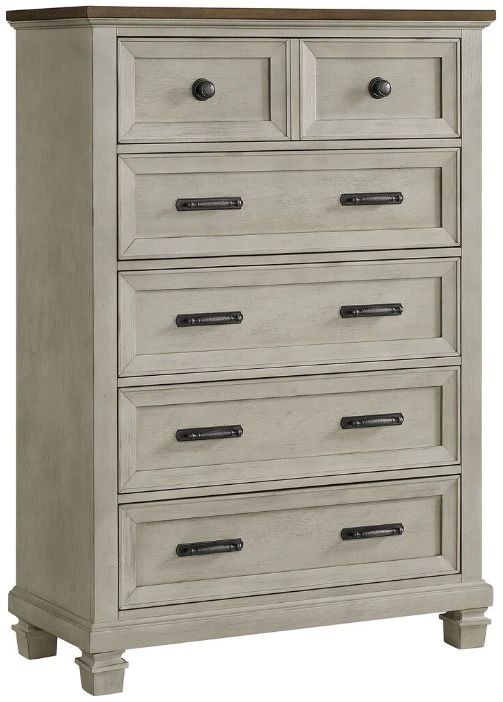 Elements International Farmington Medium Brown/Washed Stone Chest-0