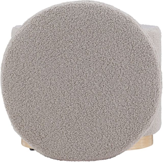 Linon Sunny Gray Round Storage Ottoman-3