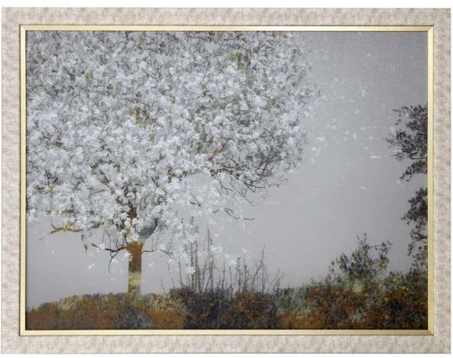 StyleCraft Fruit Tree Brown/Light Gray/Nickel/White Wall Art-0