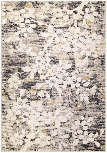 Orian Studio Asian Garden Light Gray 5'x8' Area Rug-0