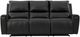 Signature Design by Ashley® Danemere Black Manual Reclining Sofa-1