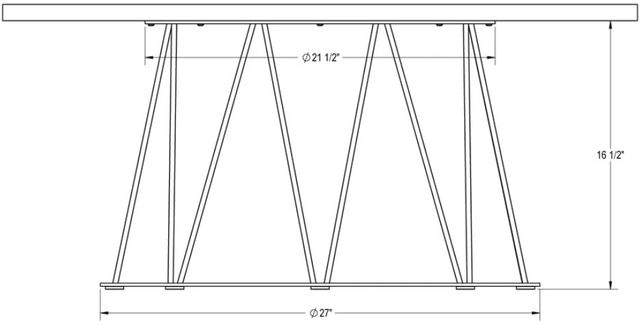 Amisco Customizable Calypso 42" Coffee Table-1