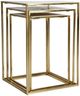 Jofran Inc. Global Archive Sorrento 3-Piece White Nesting Table Set with Gold Base-0