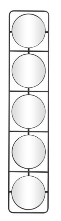 Deco Marche Black 58"Grid Frame Wall Mirror-0