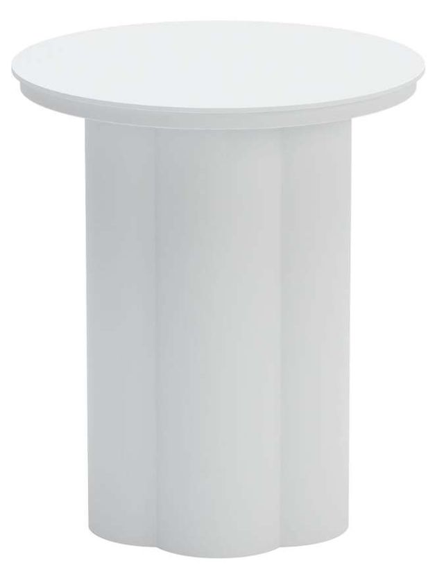Zuo® Modern Kogur White Aluminum Outdoor Side Table-1