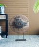 A & B Home Brown Decorative Wheel Sculpture-5