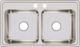Elkay Lustertone® Classic Lustrous Satin 33" x 19-1/2" x 7-5/8" 2-Hole Equal Double Bowl Drop-In Sink-1