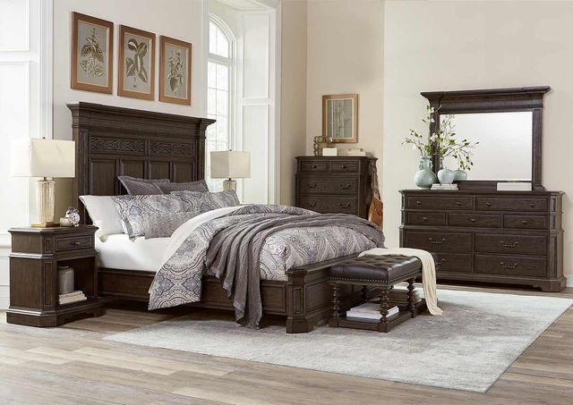 aspenhome® Foxhill Truffle Queen Bed-2