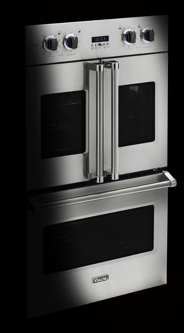 Viking® 7 Series 30" Golden Hour Double Electric French-Door Wall Oven-1