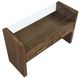 Steve Silver Co. Garland Clear Glass Top Sofa Table with Toffee Base-4