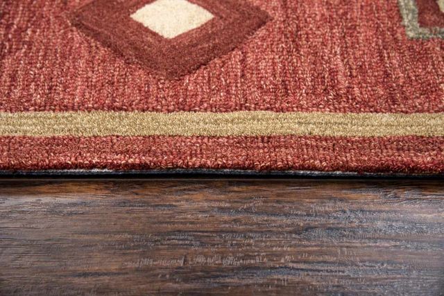 Rizzy Home Mesa Red 5'x8' Rectangular Rug-3