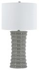 A & B Home Glossy Gray Table Lamp-0
