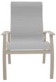 Telescope Casual Belle Isle Abalone/Desert Aluminum/Fabric Outdoor Sling Supreme Arm Chair with Laguna Rustic Polymer Arm Accent-1