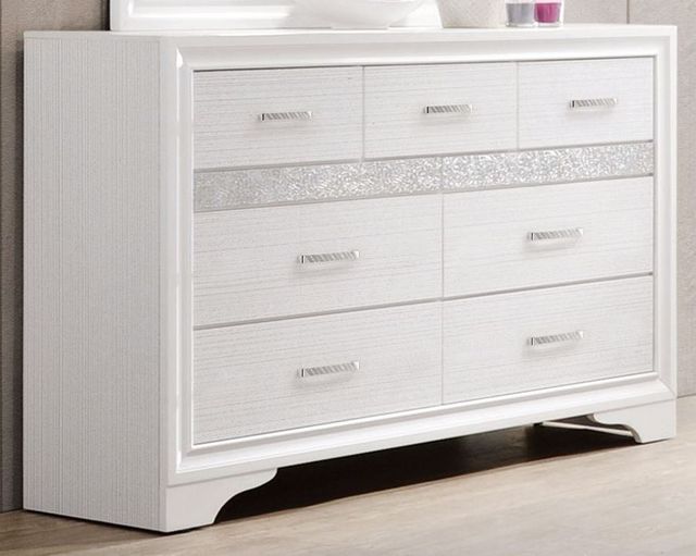 Coaster® Miranda 4-Piece White Queen Panel Storage Bedroom Set-3