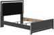 Signature Design by Ashley® Zuraleus Black Queen Panel Bed with Upholstered Headboard-0