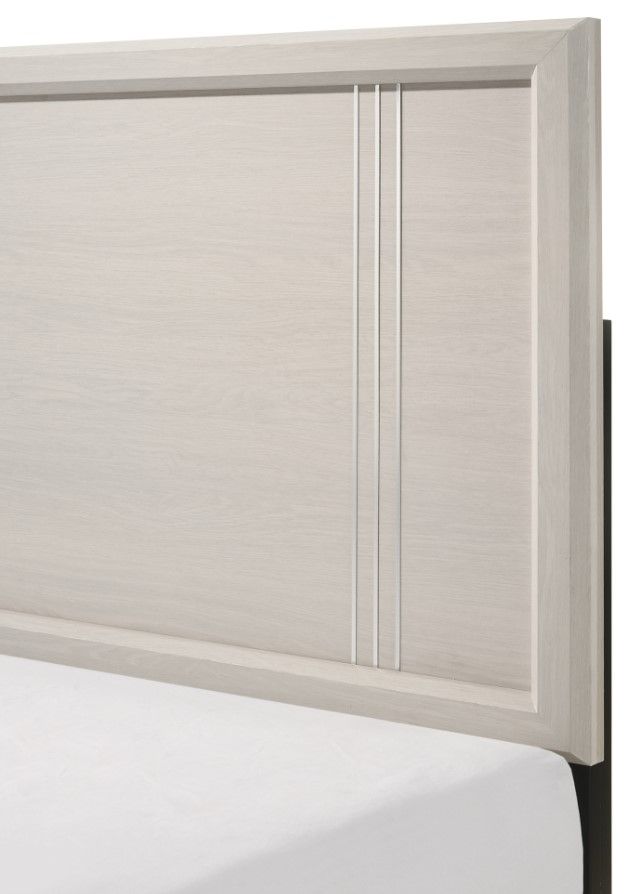 Crown Mark Charlie White Queen Panel Bed-4