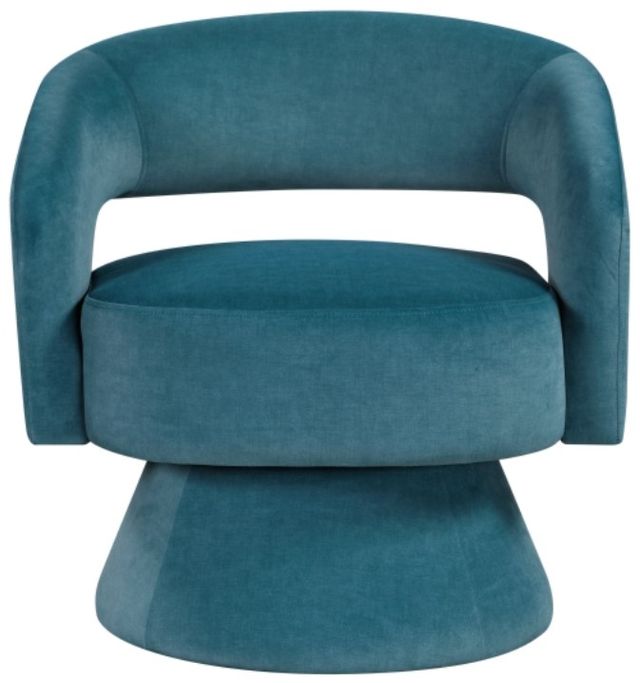 Homelegance® Lavon Dark Teal Swivel Chair-2