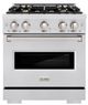 ZLINE Classic Series 30" Satin Stainless Steel Pro Style Gas Range-0