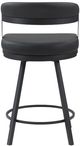 Homelegance® Crowley Black Counter Swivel Chair-4