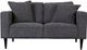 Porter International Designs Keaton Gray Loveseat-1