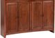 Whittier Wood® Furniture Customizable McKenzie 4-Door 48" Bookcase-2
