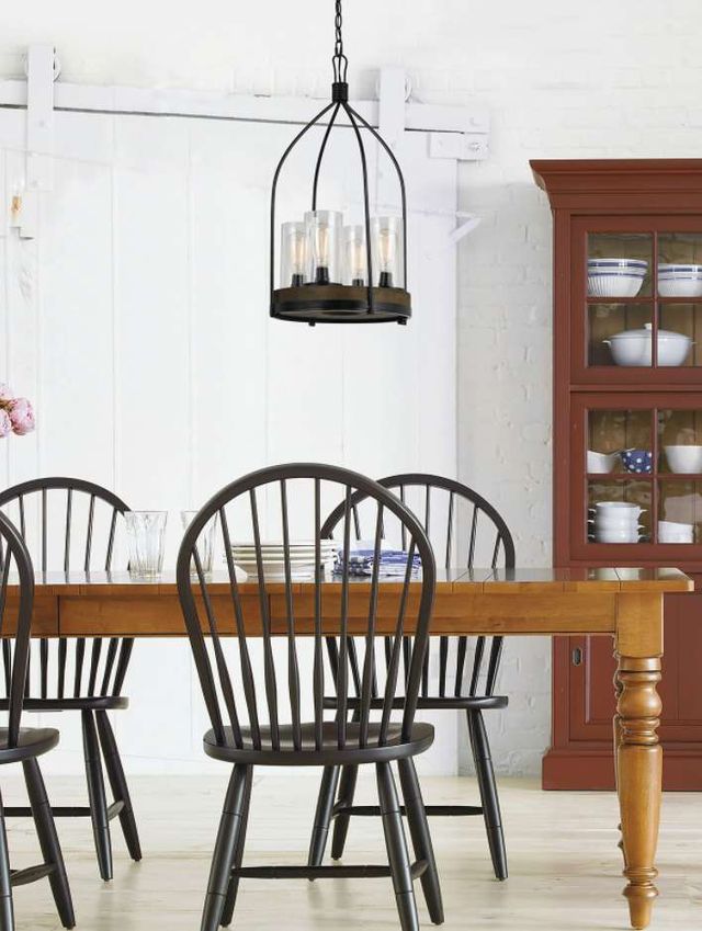 Cal® Lighting & Accessories Chardon Iron Wood Chandelier-1